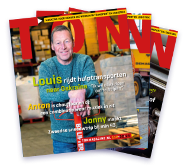 Ton magazine transparant